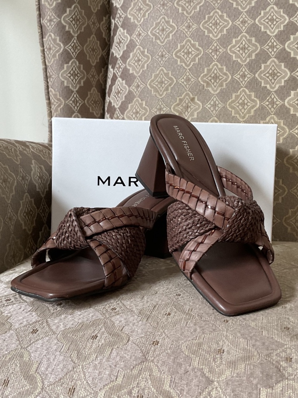 Marc Fisher Macki Block Heel Sandals